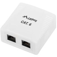 Aufputzsteckdose Lanberg Ou6-0002-W (Rj-45