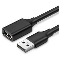 USB 2.0 Verlängerungskabel-Adapter 50 cm Schwarz