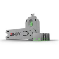 Lindy USB Port Blocker Pack 4 Grün, 40451