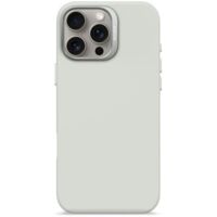 Decoded Antimikrobielle Silikon-Rückseite – MagSafe-kompatible Silikon-Schutzhülle für iPhone 16 Pro Max (Steingrau)