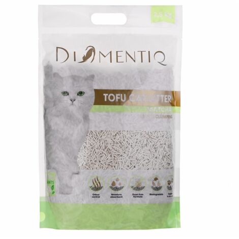 DIAMENTIQ Tofu Matcha Ultra agglomerante - lettiera per piante - 6x2,5 kg (1/5)