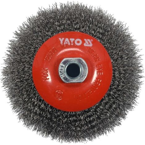 SPAZZOLA A DISCO 125MM M14 INOX YT-47612 YATO (1/4)