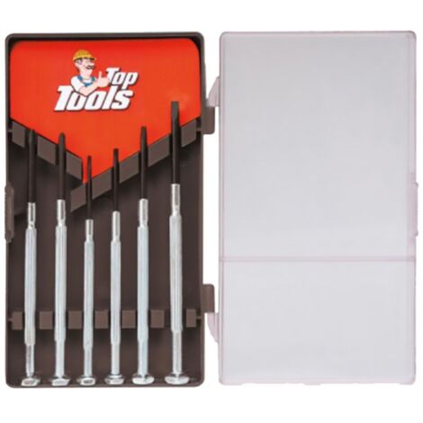 CACCIAVITI DI PRECISIONE serie 6 pezzi TOPTOOLS 12 CF (1/2)