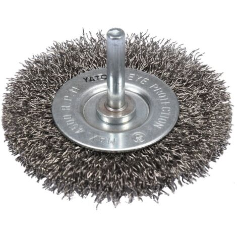 SPAZZOLA A DISCO CON GAMBO IN ACCIAIO INOX DA 75 MM YT-47568 YATO