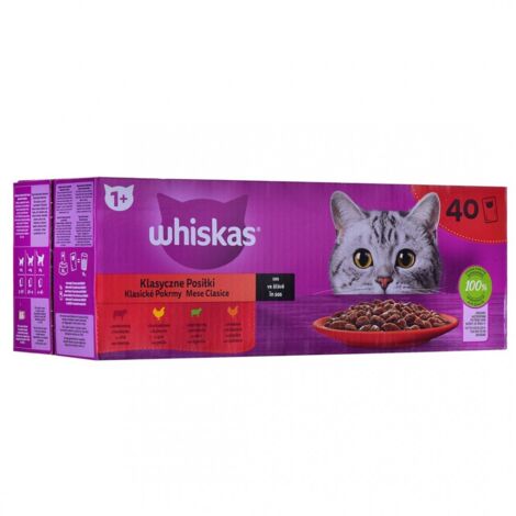 Cibo umido per gatti WHISKAS Adult Classic Meal Salsa in bustine 80x85g