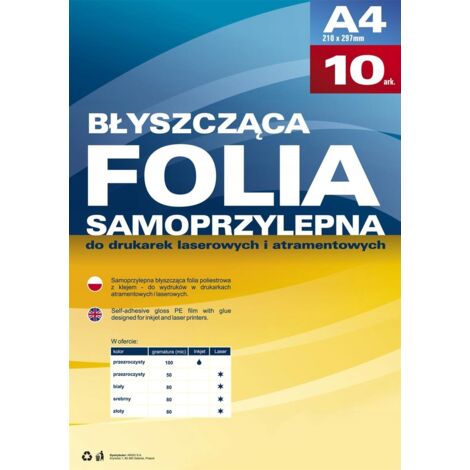 PELLICOLA AUTOADESIVA PER STAMPANTE LASER TRAMITE FLASH (10) (1/5)