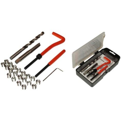 M10 - KIT SET HELICOIL RIPRISTINA RIPARAZIONE RIPARA FILETTI ROVINATI - ELICOIDI (1/4)