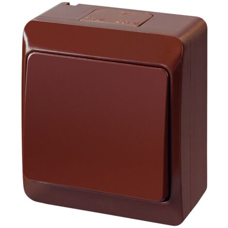 Interruttore scale a 1 velocità, montaggio superficiale, IP44, bronzo, HERMES