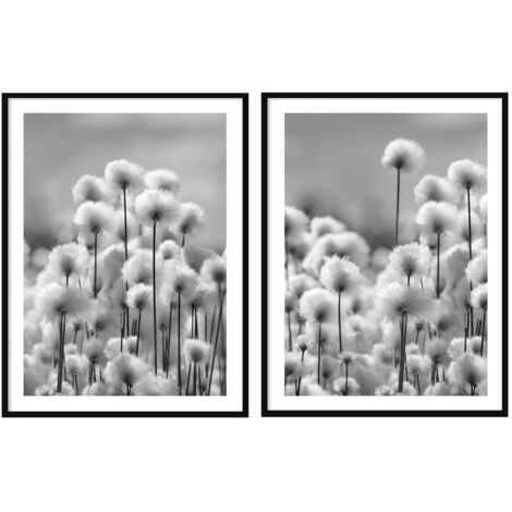 POSTER IMMAGINI IN CORNICE 53x73cm Dittico Set di 2 dipinti Denti di leone Boho P2074 (1/3)