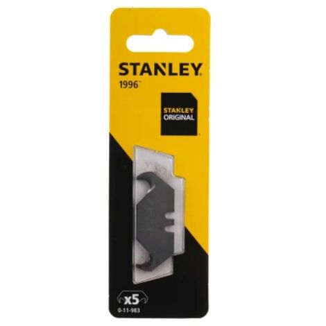Set di 5 lame a uncino non perforate 50 mm Stanley