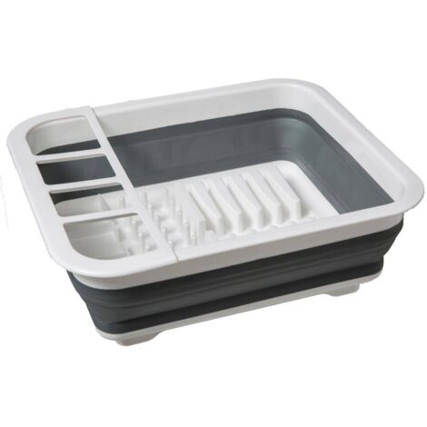 Vassoio di raccolta in silicone retrattile grigio e bianco - 5five (1/2)