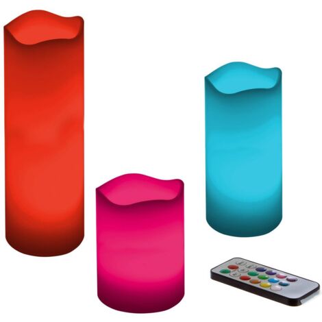 Set di 3 candele LED con telecomando - Atmosphera créateur d'intérieur