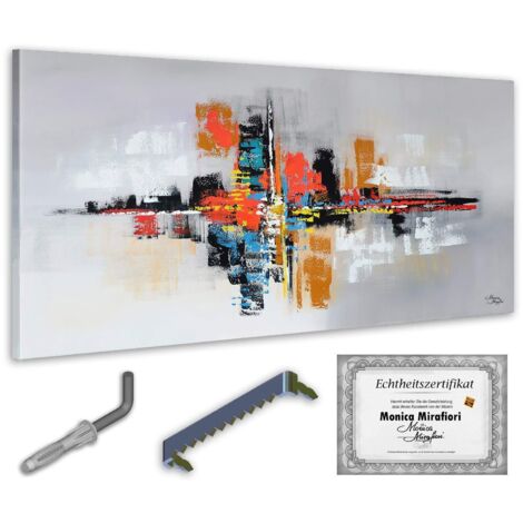 Monica Mirafiori I 100% DIPINTO A MANO I Quadro Abisso 140x70cm  Quadro dipinto a mano  Quadro acrilico  Quadro acrilico molto grande I Arte moderna I Quadri d'arte (1/5)