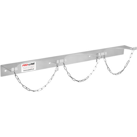 Supporto a parete per 3 bombole di gas, diametro bombola max. 250 mm PRO-LINE