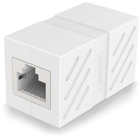 Connettore per cavo di rete RJ45 a doppino intrecciato, colore bianco (1/5)