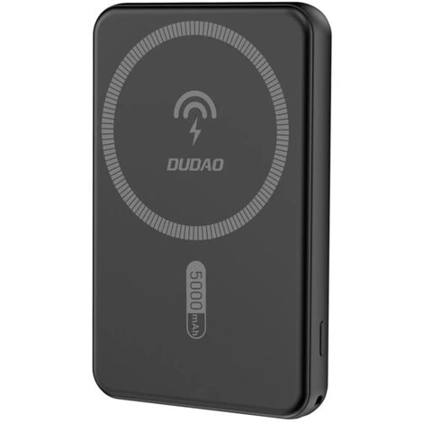 Powerbank magnetico da 5000 mAh con caricabatterie induttivo MagSafe, nero