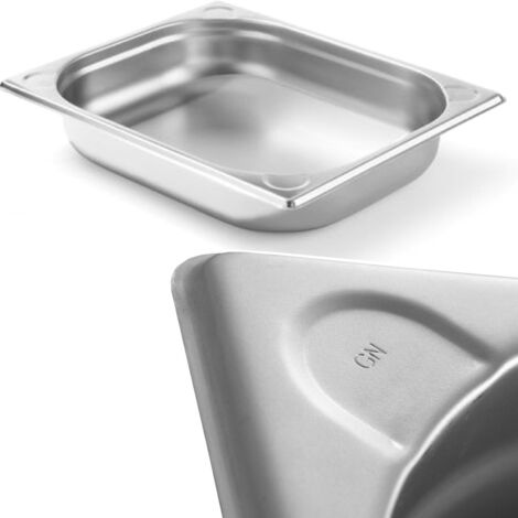 Contenitore GN 1/2 in acciaio Kitchen Line, altezza 65 mm - Hendi 806326