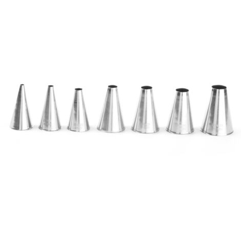 Beccucci conici per sac à poche per decorare, ACCIAIO, 4-16mm, 7 pz. - Hendi 551615