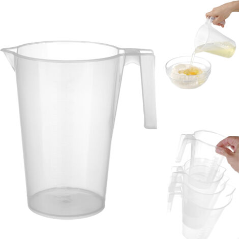 Brocca graduata da cucina con misurino in polipropilene, impilabile, 2L - HENDI 567838 (1/5)