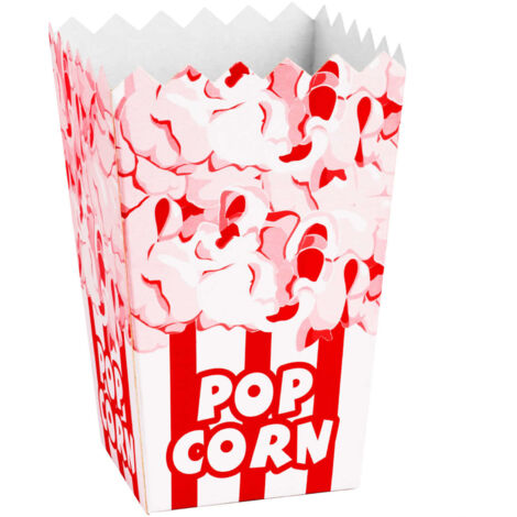 Scatola di cartone per popcorn 7x14,5x9 cm, MEDIA, 0,75 L, 100 pezzi. (1/3)
