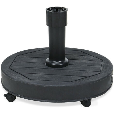 Base per ombrellone da giardino in cemento color antracite, 27 kg (1/5)