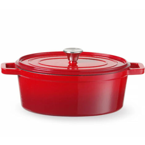 Pentola in ghisa smaltata 4,4 l rossa - Hendi 626849 (1/5)