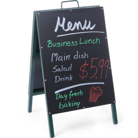 Pannello informativo pubblicitario MENU autoportante per ristoranti 500x850mm - Hendi 664117