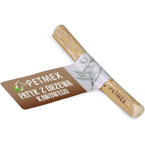 Bastoncino da masticare naturale per cani in legno di albero del caffè (albero del caffè) Petmex taglia S (1/2)