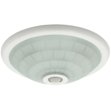 Lampada da soffitto FOGLER DL-240O E27 2x40W, con sensore di movimento, IP20, bianca