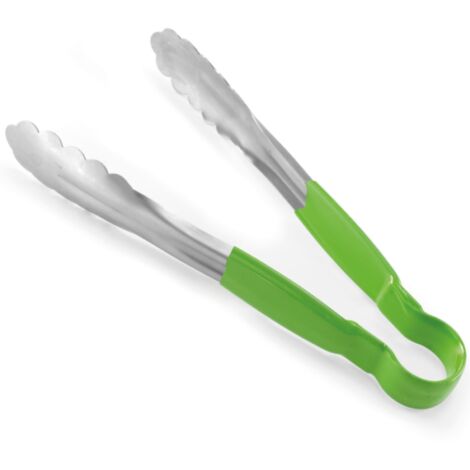 Pinza per servire HACCP, lunghezza 300 mm, verde - Hendi 171745