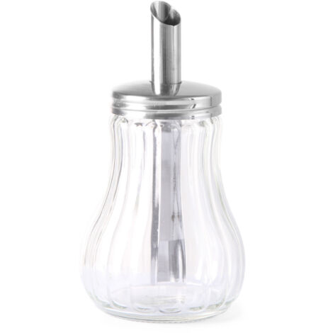 Zuccheriera in vetro con dosatore, diametro 80 mm, 200 ml - Hendi 452400 (1/2)