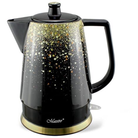 Maestro MR-074-GOLD Bollitore elettrico nero dorato 1,5L (1/2)