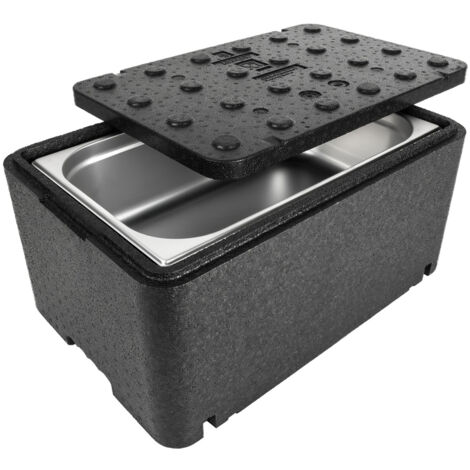 Thermobox contenitore termico scatola termica con coperchio per alimenti medicinali 600x400x296mm GN1/1 48L Arpack