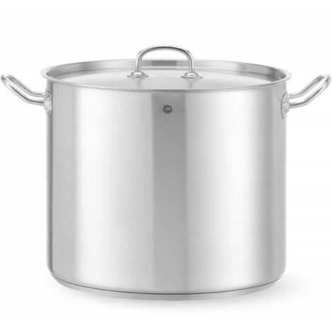 Pentola alta con coperchio Kitchen Line 21 l diametro 320 x 270 h - Hendi 837603