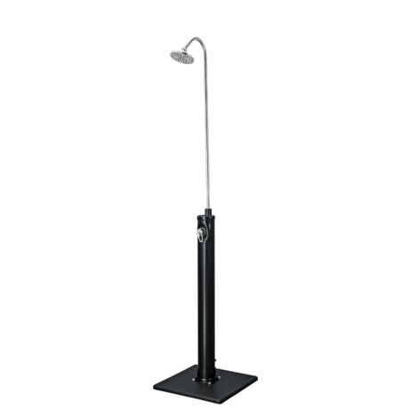 BESTWAY Doccia solare da giardino 8 lt, colore nero, base inclusa