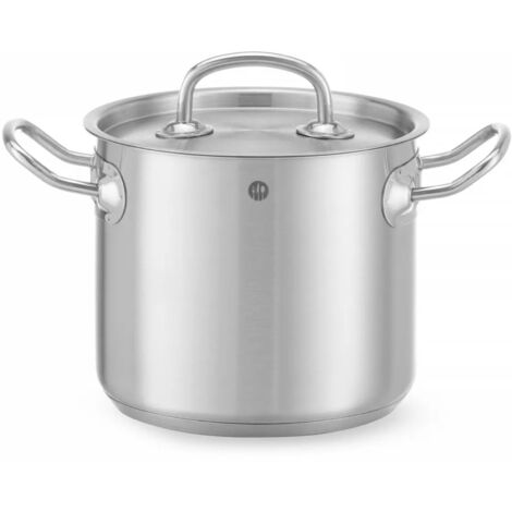 Pentola alta con coperchio Kitchen Line 2,8 l diametro 160 x 140 h - Hendi 837108