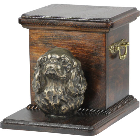 Cavalier King Charles Spaniel I - urna per ceneri di cane con statuetta, elegante urna per cane, urna unica con busto di cane di Art-Dog (1/5)
