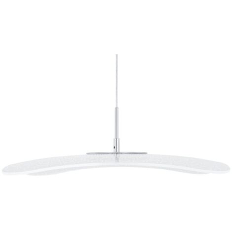 Italux Blossom - Lampada a sospensione moderna a LED, cromata, trasparente, bianco caldo 3000K 550lm (1/5)