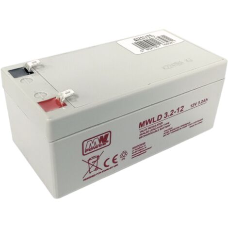 MWLD 3.2-12: batteria AGM 12V/3.2Ah, 1356766 (T1-stretta)