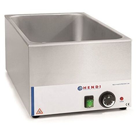 Bagnomaria elettrico regolabile per GN1/1 150mm - Hendi 238905