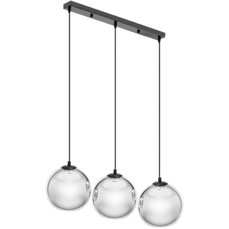 Lampada da soffitto moderna a 3 luci E27 - sfere di vetro
