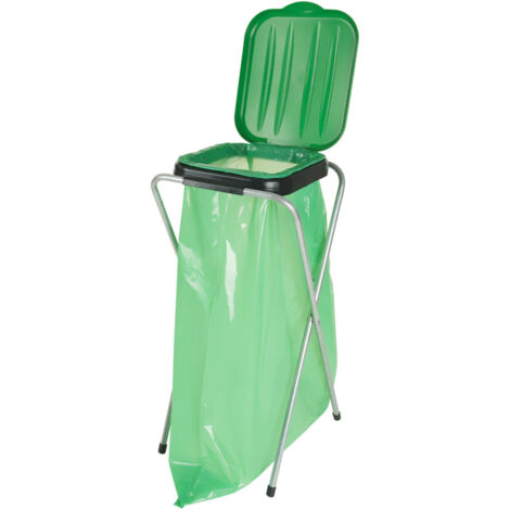 Supporto per sacchi della spazzatura da 120 litri, VERDE