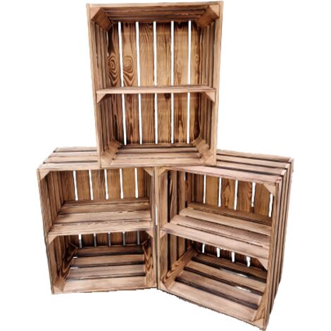 Cassetta in legno 50x40x30 con ripiano, cottura corta
