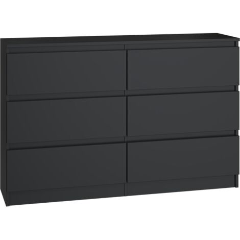 Cassettiera Malwa M6/120, NERO