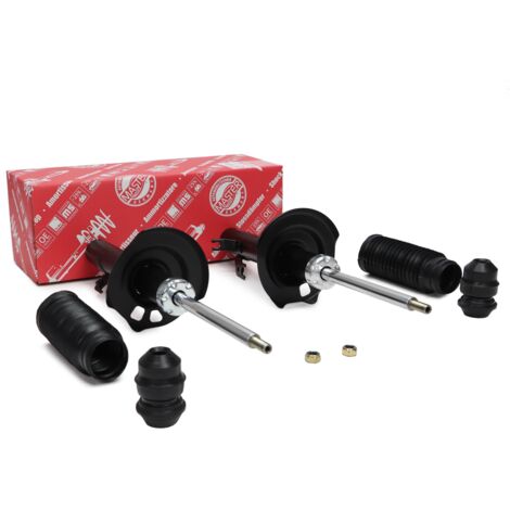 KIT AMMORTIZZATORI + tamponi di fine corsa ""MS"" anteriori CITROEN C1, PEUGEOT 107, TOYOTA AYGO 1.0/1.4HDi 06.05-