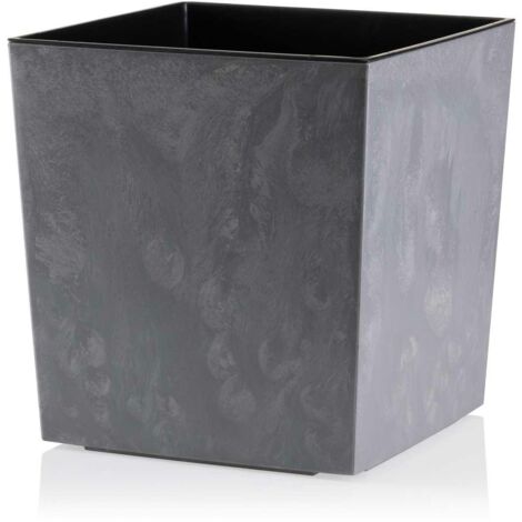 Vaso da fiori in cemento grigio Flore h25x25 cm