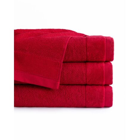 Asciugamano Vito 70x140 Rosso 550g 100% cotone (1/5)
