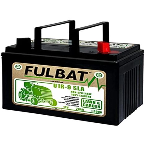 GreenCutter AG 0200247 Fulbat, Batteria per Trattorino al Gel, Sigillata, Pre-Attivata, 12V 28Ah, Polo Positivo Destra