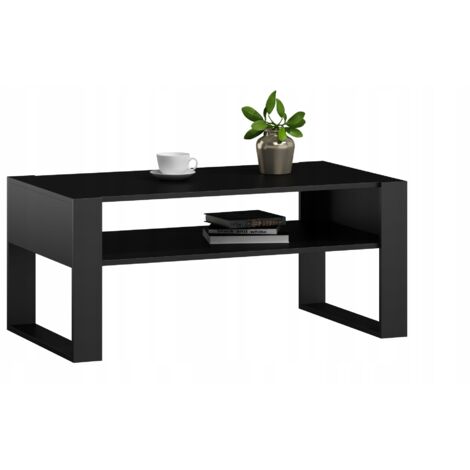 Tavolino da caffè Kaja nero/tavolino da caffè nero per il soggiorno MK room
