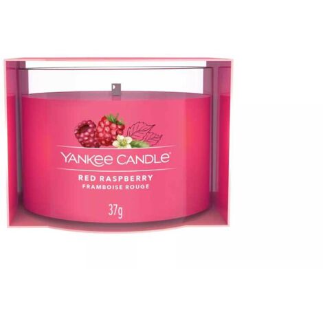 YANKEE CANDLE CANDELA PROFUMATA VOTIVE IN VETRO RED RASPBERRY PROFUMO CASA INTERNI